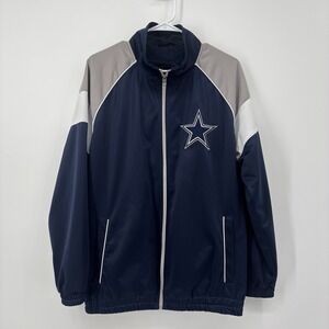 Dallas Cowboys‎ NFL Men's Small Full-Zip Track Jacket America's Team Blue White